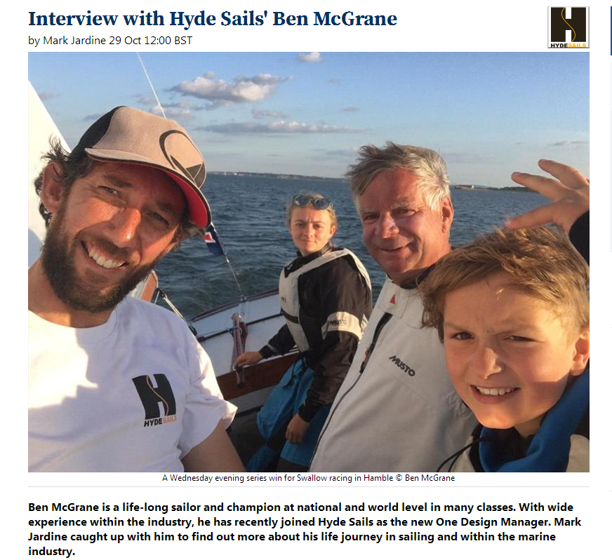 A selfie of  a family and friend sailing on an X class keelboat